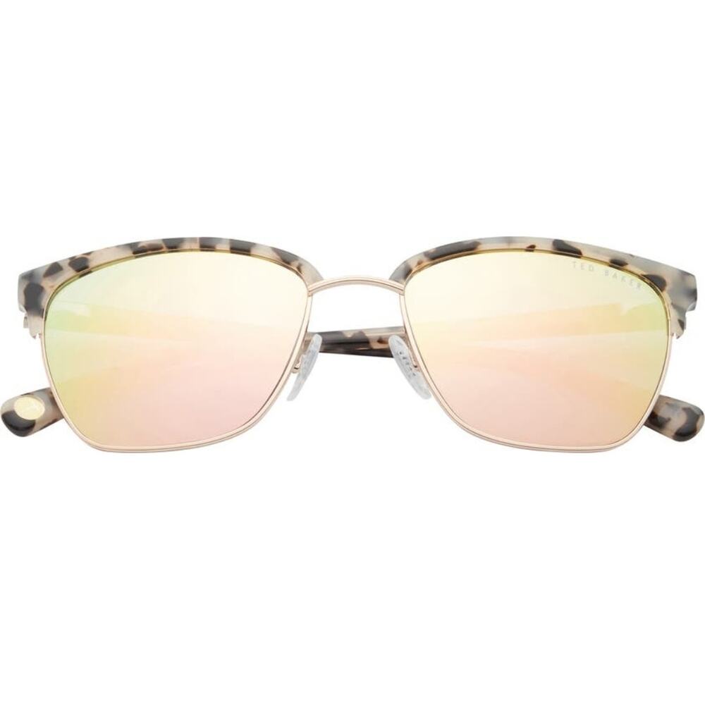 Ted Baker London Full Rim Browline Sunglasses Grey Ivory